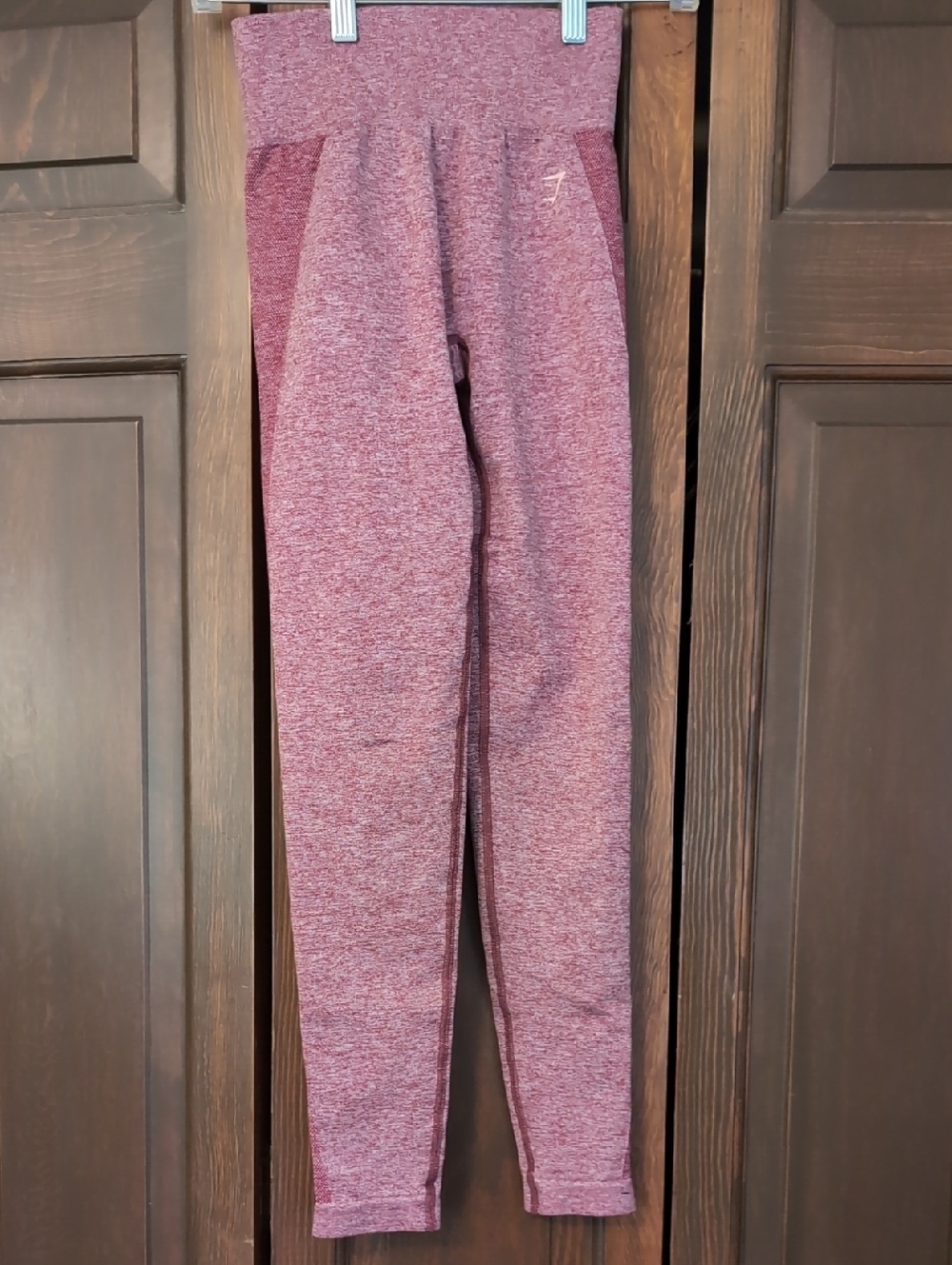 Gymshark Womens Seamless Marl Leggings in Dusty Rose